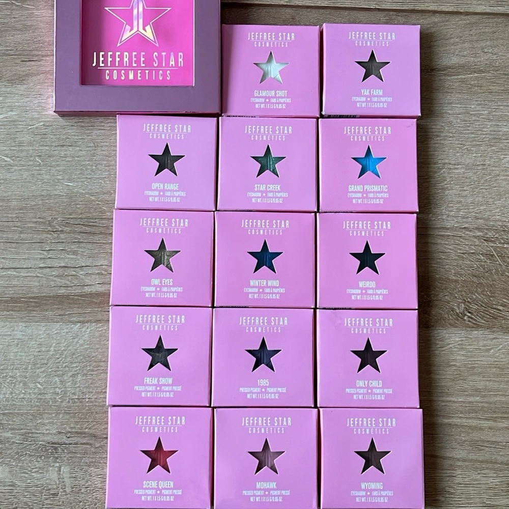 Jeffree Star Cosmetics Artistry Single Eyeshadow Nude Blue & Pink Lot New